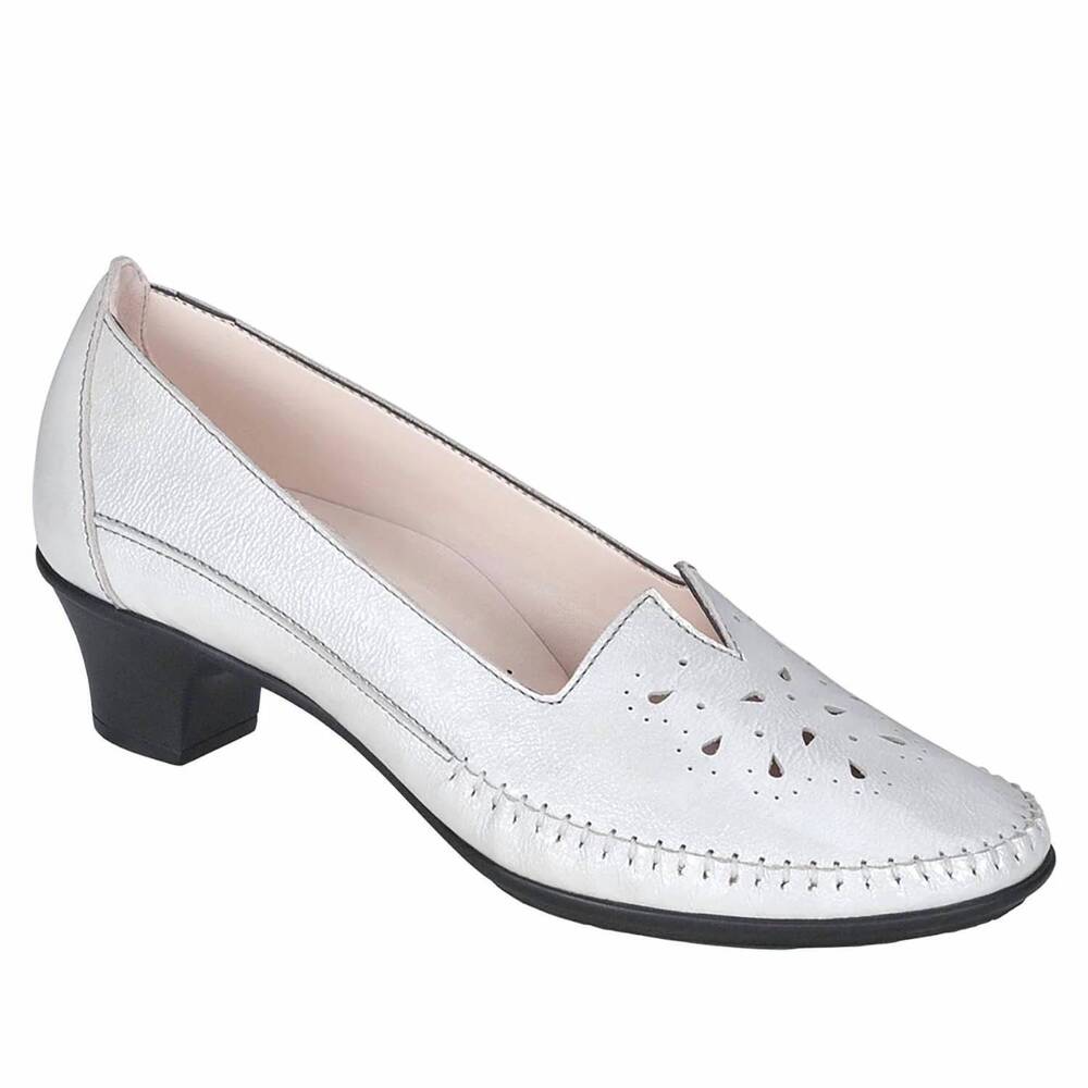 NEW SAS women's sonyo slip on heel in pearl